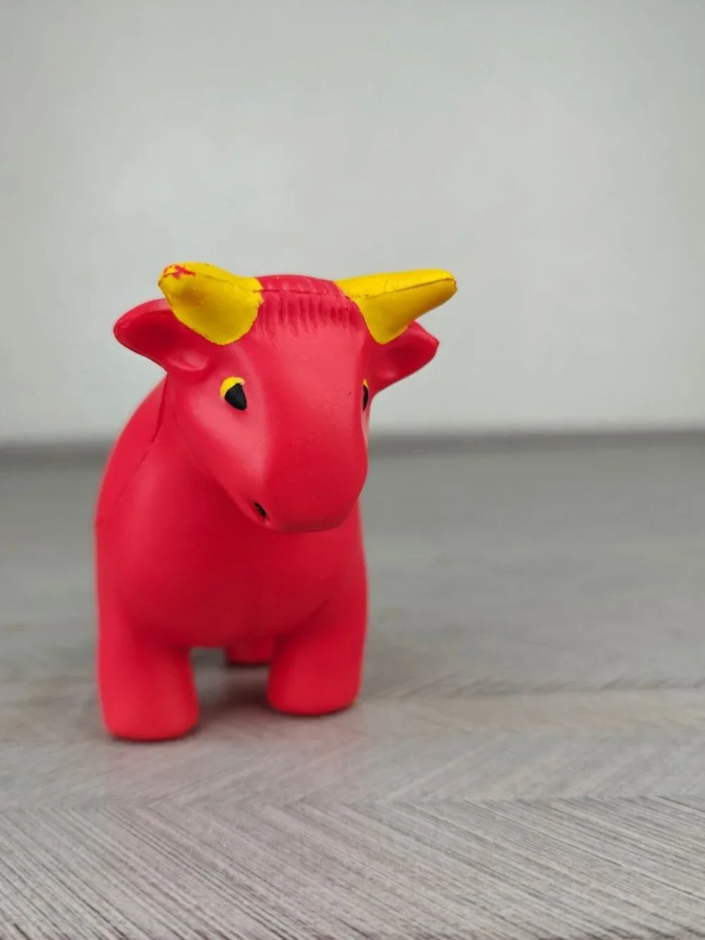 Rare Jim Cramer Mad Money Stress Ball Red Bull Figure Foam CNBC